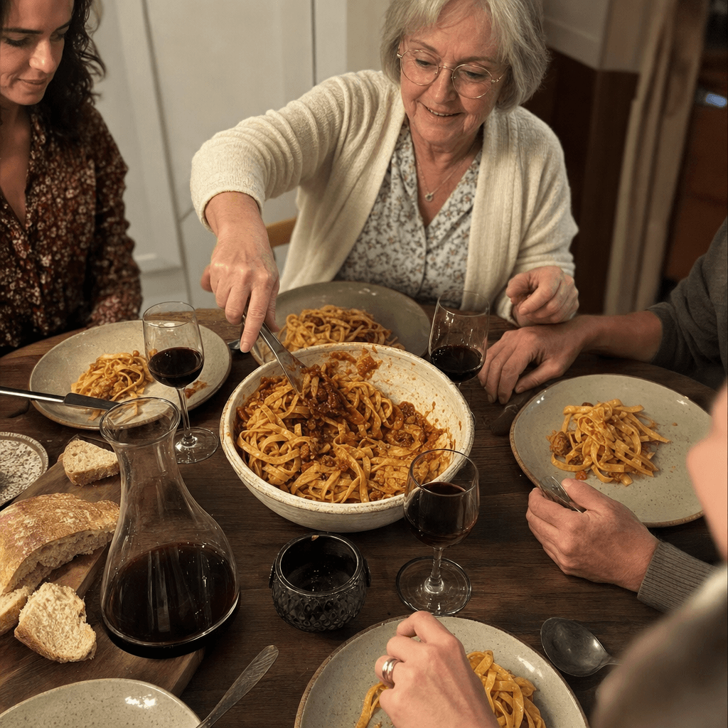 Sunday dinner at our place 🍝