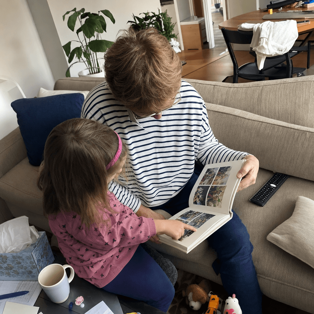 Photo of Carol M. with their Memsy book